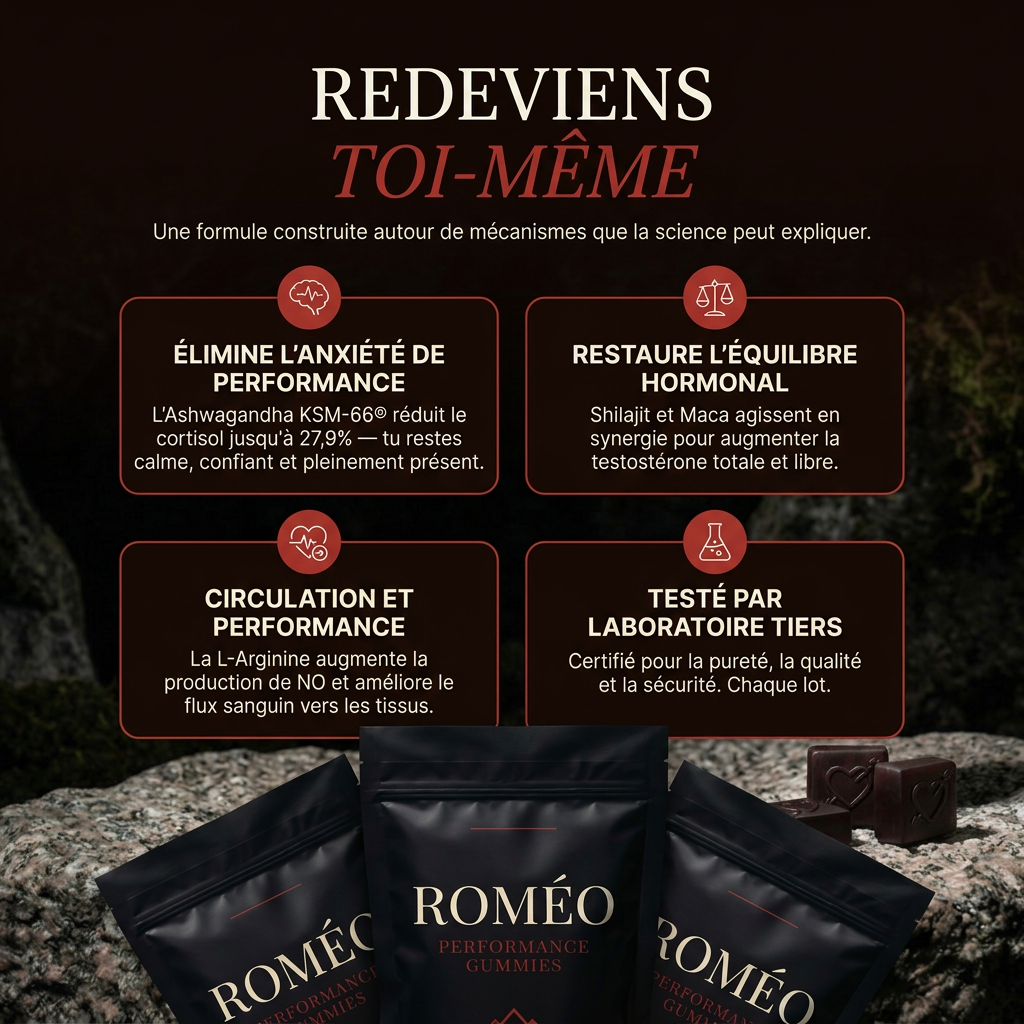 Roméo Performance Gummies 6 en 1