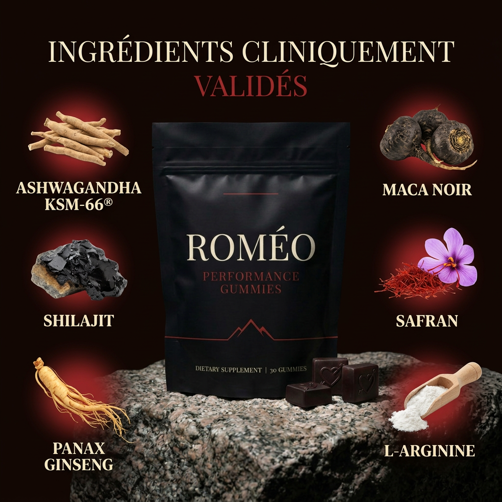 Roméo Performance Gummies 6 en 1